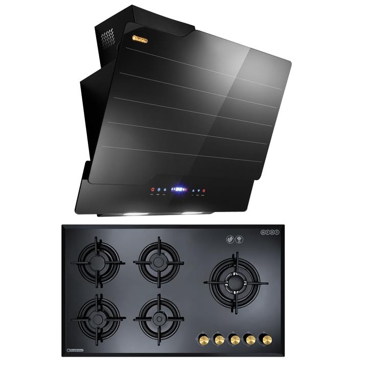 هود و اجاق گاز صفحه ای درخشان مدل نوت G606